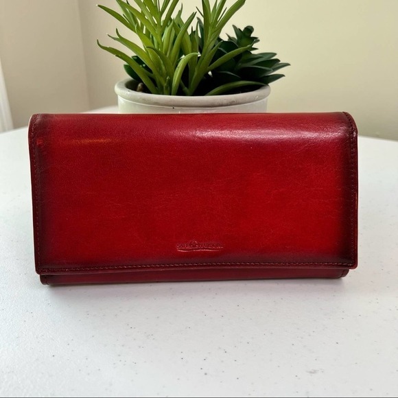 Safe Harbor red leather wallet - Picture 1 of 10